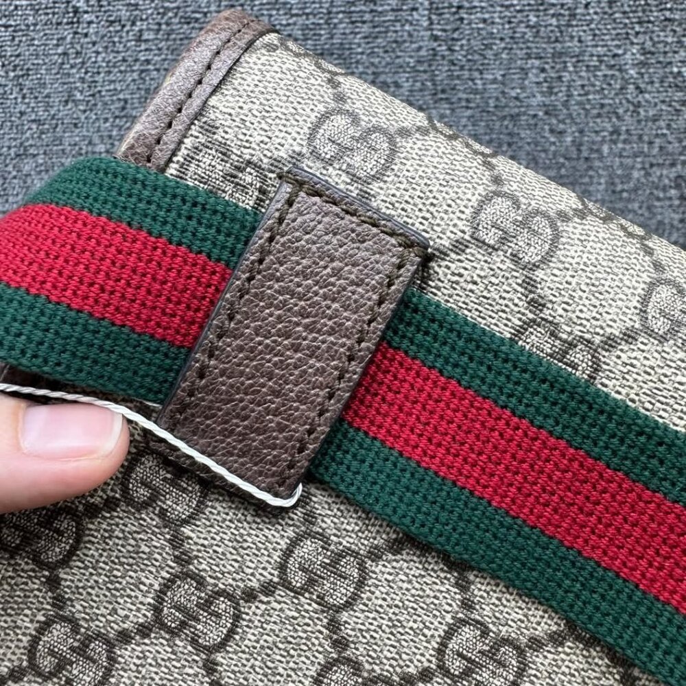 GUCCI Neo Vintage Brown Canvas Belt Bag 599-030825 - Picture 5 of 16